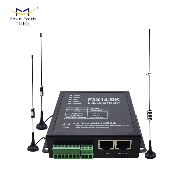4G LTE Industrial Router Sim Slot Ethernet and Serial ports to Cellular Network GPS Modem