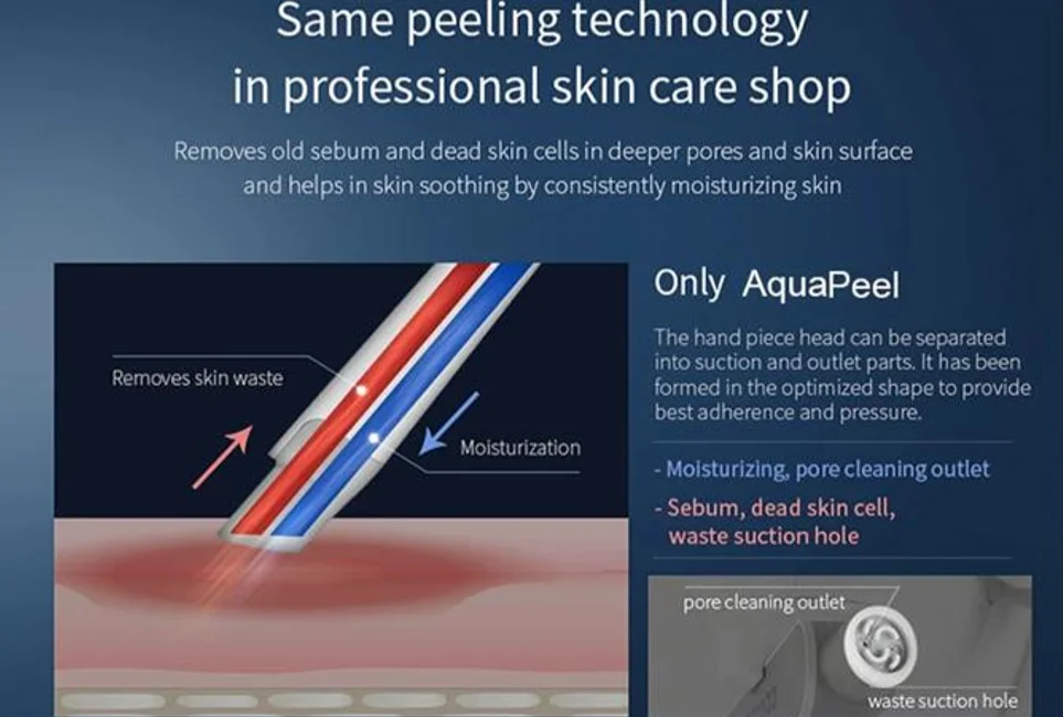 
2020 new portable 2 handles 2 tips hydra skin peel face machine professional personal hydro microdermabrasion machine 