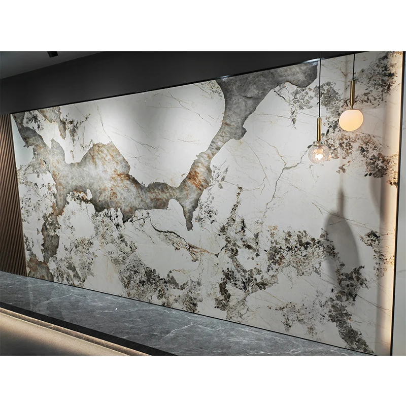 Large Size Sintered Stone Slabs 6mm Thickness Big Porcelain Slab Tile for Floor Wall Decoration