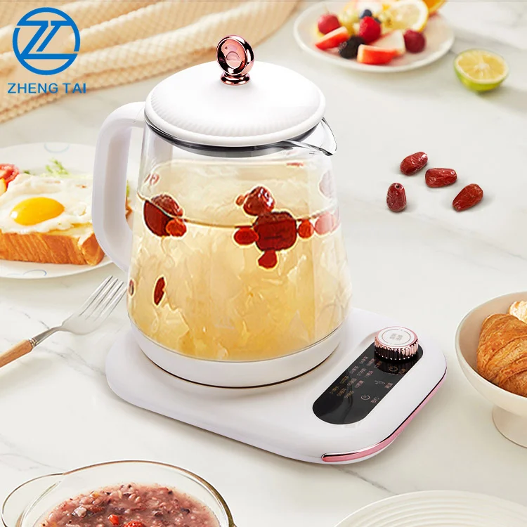 The Hottest Model Multi-purpose Electric Kettle High Borosilicate Glass Tea Machine Program Control Panel Base