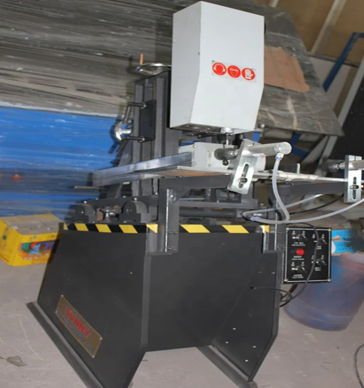 Double mitre saw for pvc windows/ pvc profile double head cutting machine