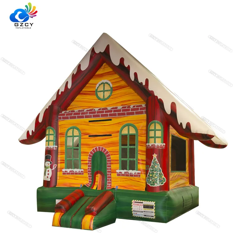 Top 0.55mm pvc inflatable castle, indoor bouncer,Christmas design bounce toys with CE certificate (1600309935056)