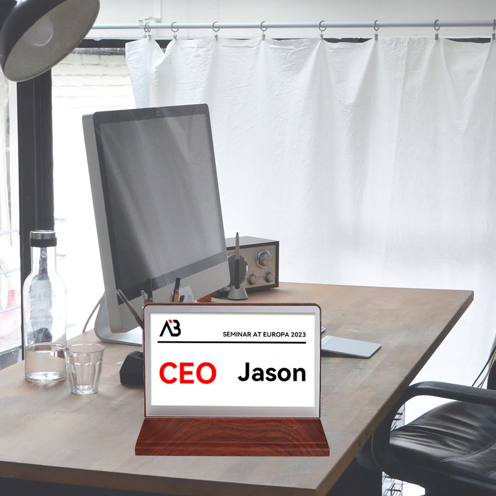 7.5inch APP Electronic Nameplate Wireless E-Paper Display Conference Table Card Electronic E Ink Screen Meeting Nameplate