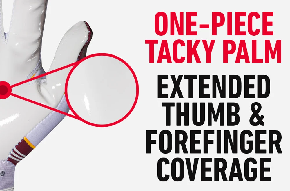 
American Youth Football Receiver Gloves for Kids Silicone Palm football gloves 