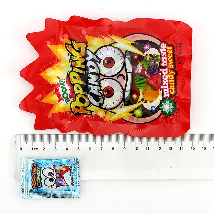Halal magic pop rocks candy Mix fruit flavors popping candy
