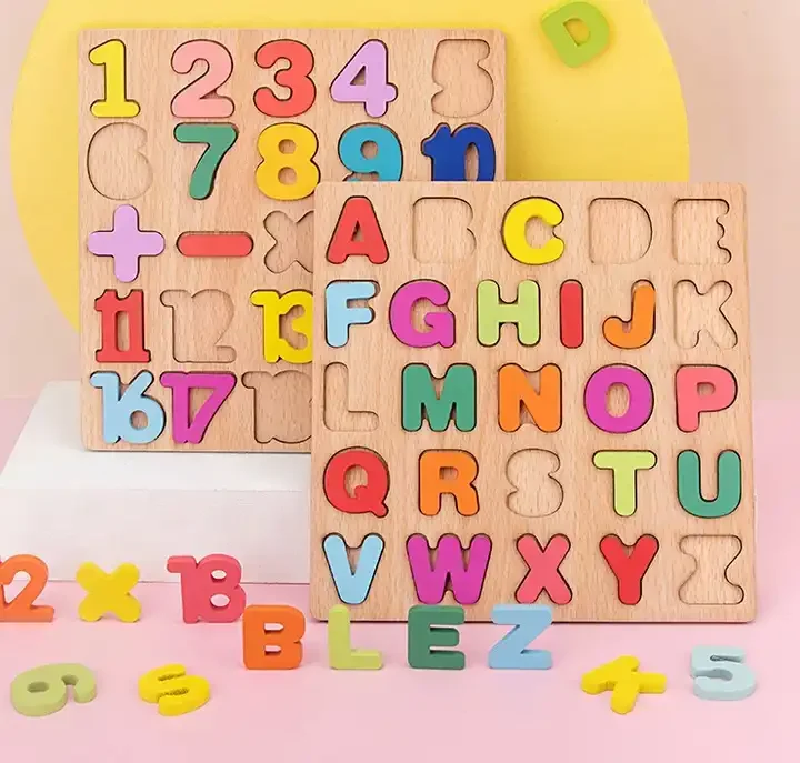 Infant and toddler early education enlightenment Montessori toys wooden puzzles toy for kids factory wholesale