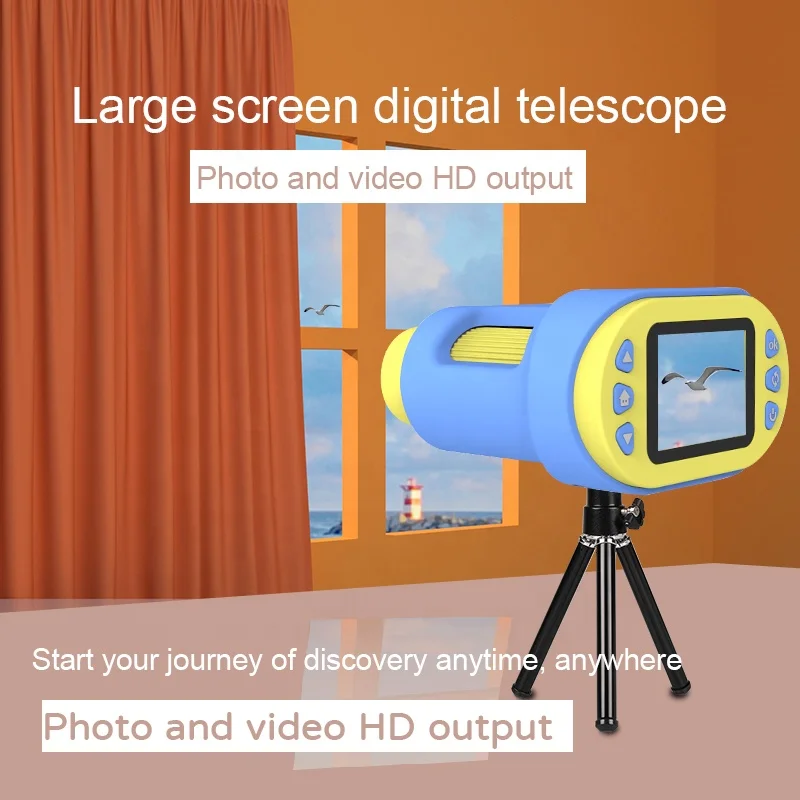 Pocket Microscope & Telescope for Kids 2 Lens in 1 BROSMART F1 Kids Camera Toy Binocular Portable Microscope Kit Kids 8-12 years