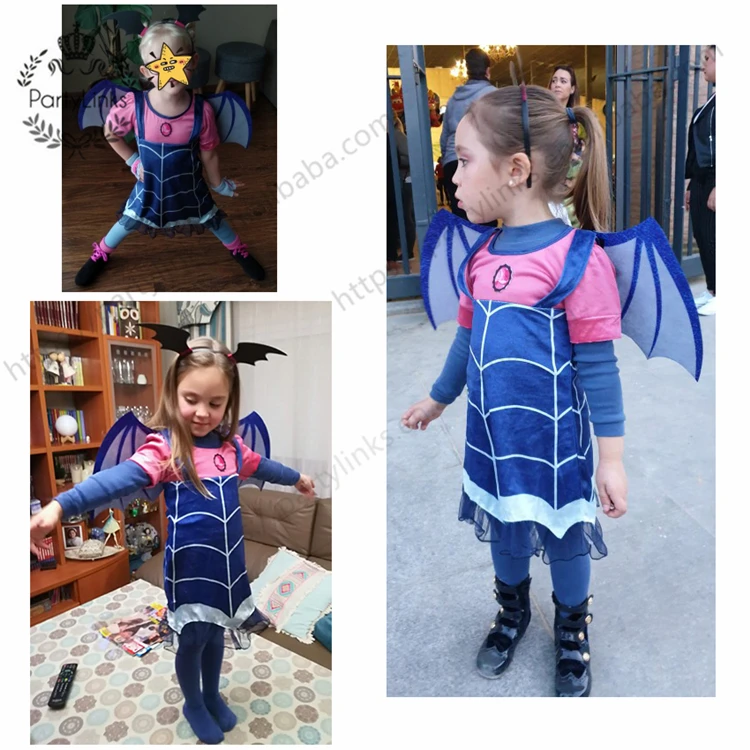  Детские сувениры Vampirina костюмы вампира косплей платья для девочек карнавальные Хэллоуина