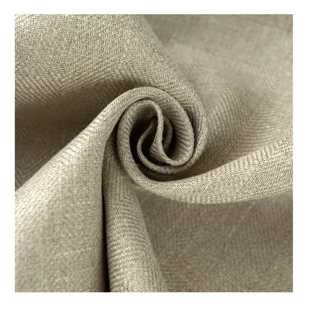 Оптовая продажа 295 GSM 100% льняная тканевая ткань высокого качества Органическая натуральная дышащая не размягченная для домашнего использования диван-рубашка платье