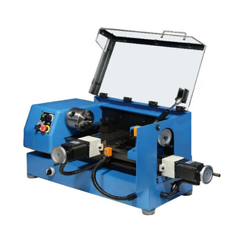 CNC140  Automatic Baby CNC lathe  for teaching training Mini bench lathe mesin bubut cnc torno para metal