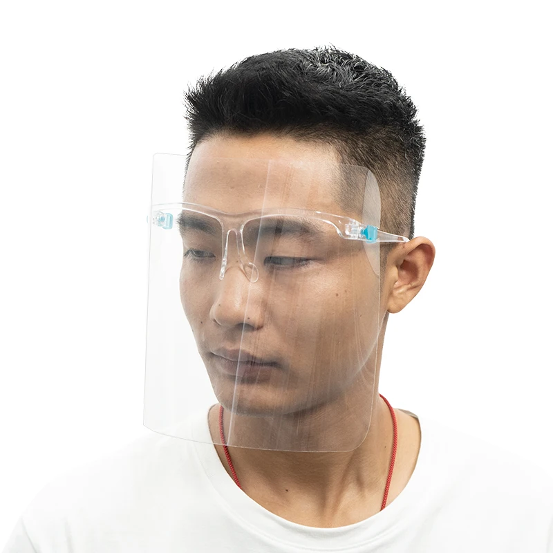  Wholesale Plastic Face Shield With Glasses Dust-Proof Protect Anti Fog