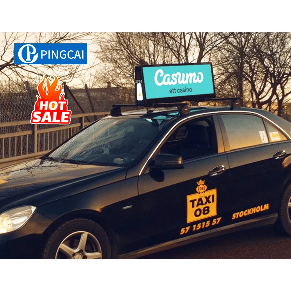 Pingcai стабильный P2.5 P3 P5 Водонепроницаемый Яркость Автоматическая регулировка такси/автомобиля светодиодный дисплей со встроенной облачной системой