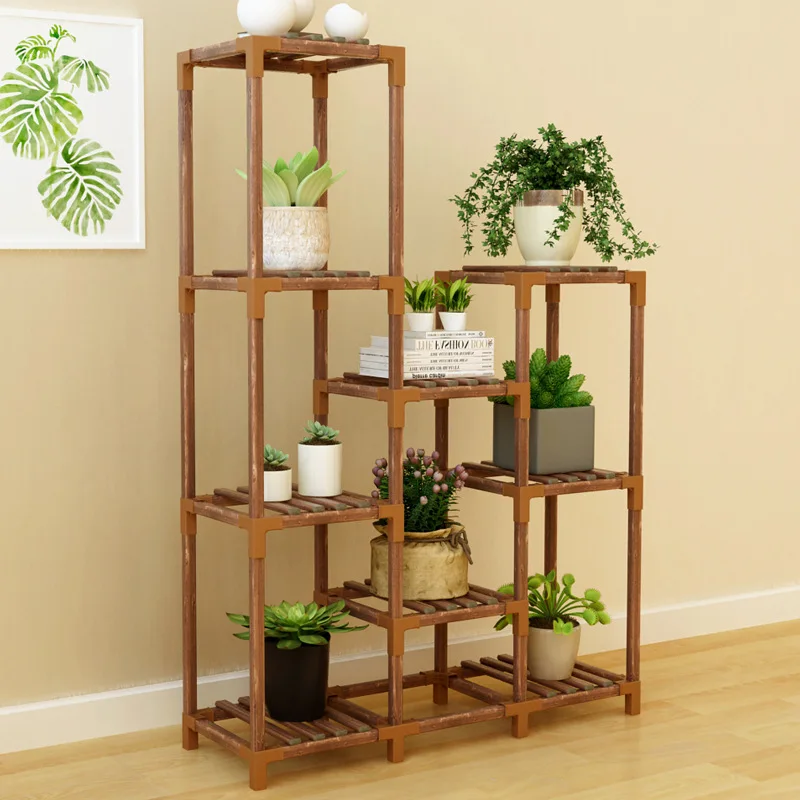 Factory Supply Shape Changeable Wooden Garden Planter Size SML Planter for Flower Plant Vegetable
