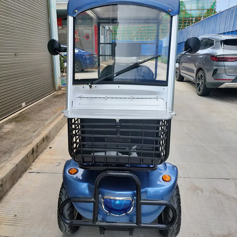 Electric Sightseeing Bus 4 Seater Electric Auto Rickshaw E Bike 4 Wheels City Electric Cars With Roof