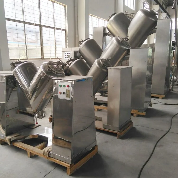 V-500  ribbon spiral dry powder blender mixer Chemical product zinc oxide mixer high-efficiency mixer equipment