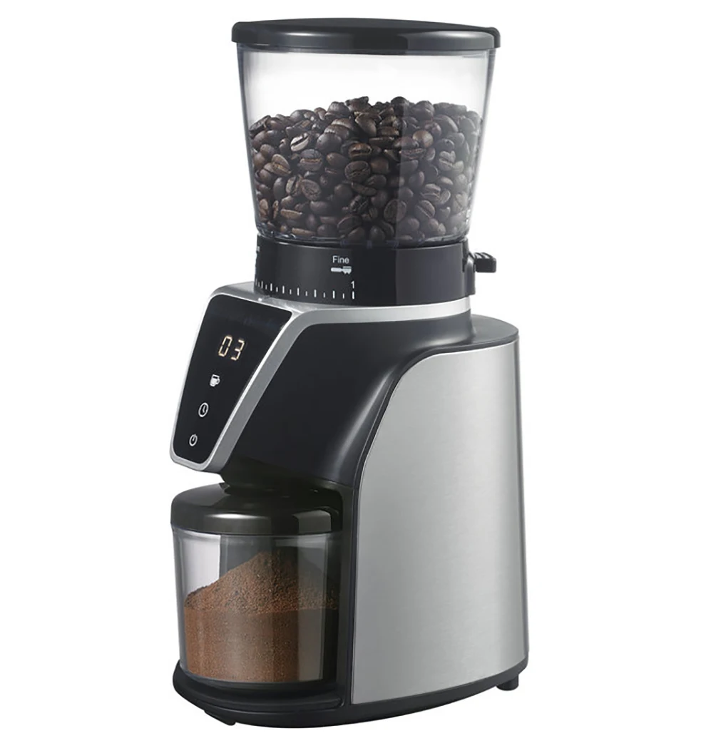 Professional 304 Stainless Steel Coffee Bean Grinder Conical Burr 44Mm Espresso Electric Solo Coffe Grander Disc Burr Mill Oem