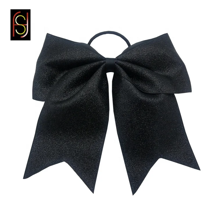 Factory custom 7 inch big boutique girl butterfly cheer hair bow