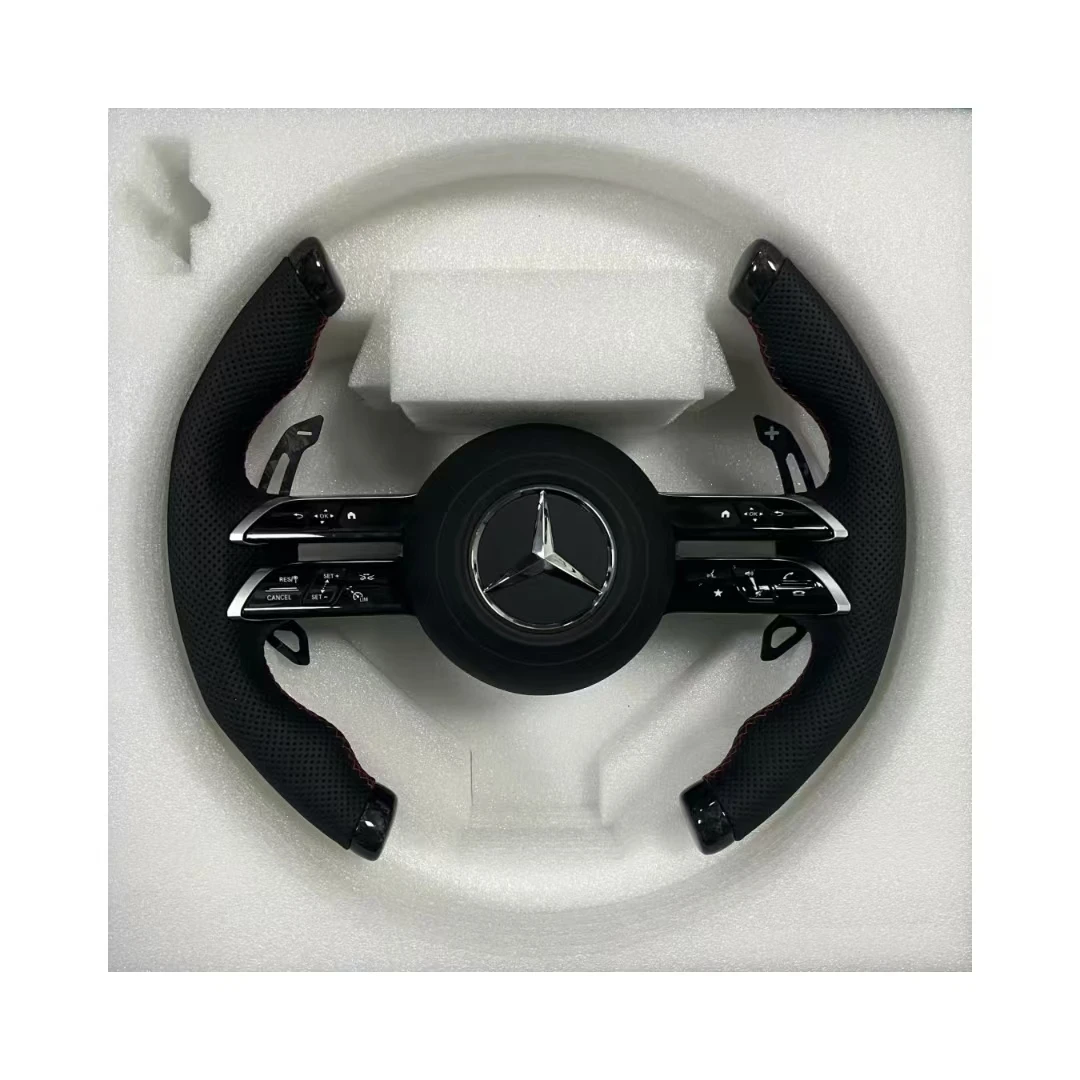 Углеродное Рулевое колесо для Mercedes Benz AMG W204 W205 W211 W203 W212 W176 W213 Cla W210 W124 W177 W221 A C E S Class