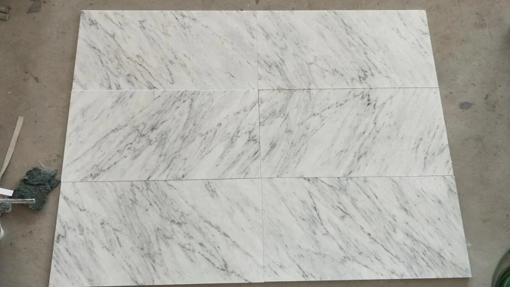 Popular Italian Carrara CD white marble tiles polished finish