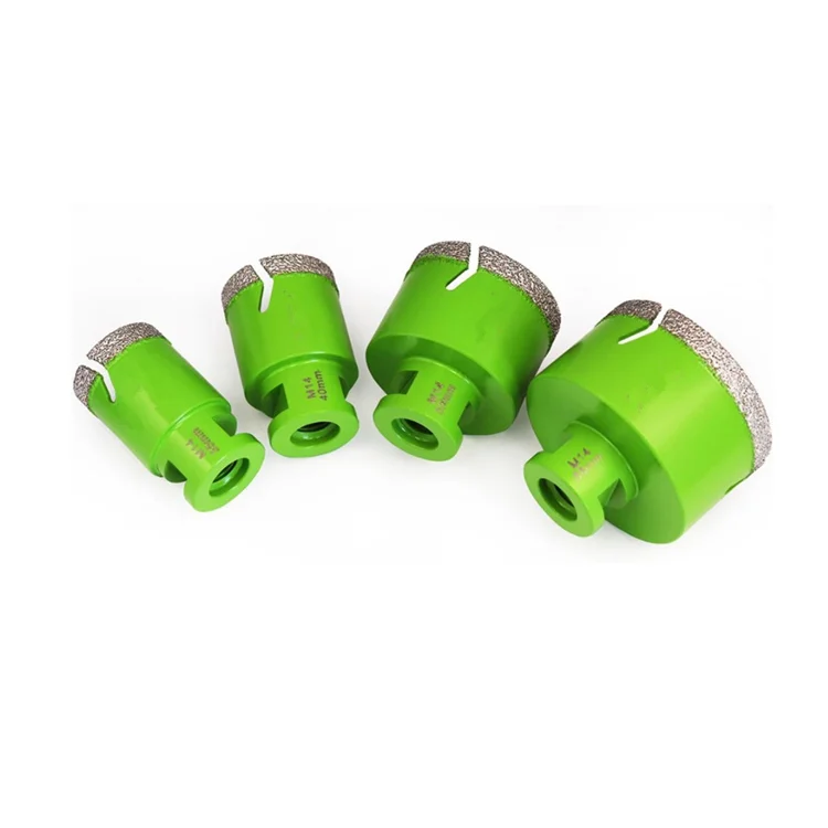 Tacar Crack-cutter Dry Diamond Crown Porcelain Marble Ceramic Tile Stone Vacuum Brazed Hole Saw