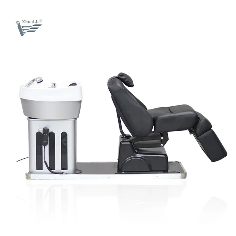 Hair Washing Equipment Electric Adjustable Lifting Shampoo Chair Rotated