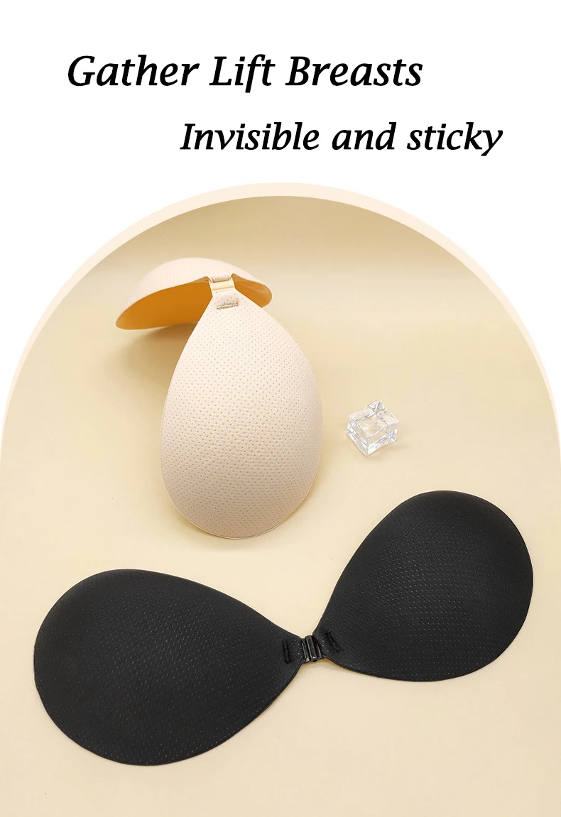 Silicone Reusable Push Up bra Sticky Bra Push Up for Women Adhesive Invisible Backless Bras With Nipple Covers