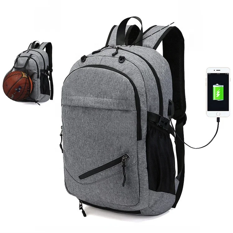 QXMOVING Large Capacity Slim Waterproof Men Boys Laptop Backpack With USB For Men Women Anti Theft School Bags For Students