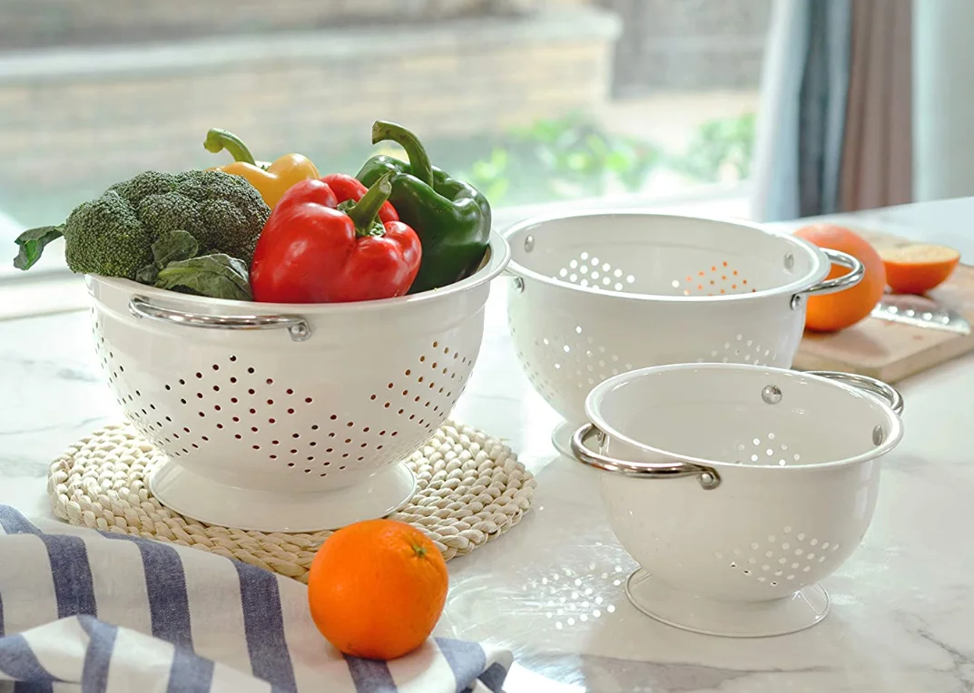 2022 Hot Sale High Quality Fruit Washer Large Colander Rice Washing Bowls Food Prep Bowl