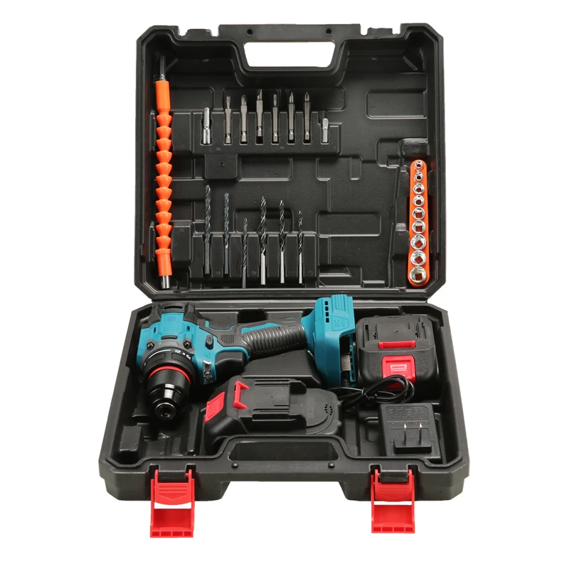 21v Cordless Electric Drill Portable Electric Tool Brushless Electric Lithium Rechargeable Drill