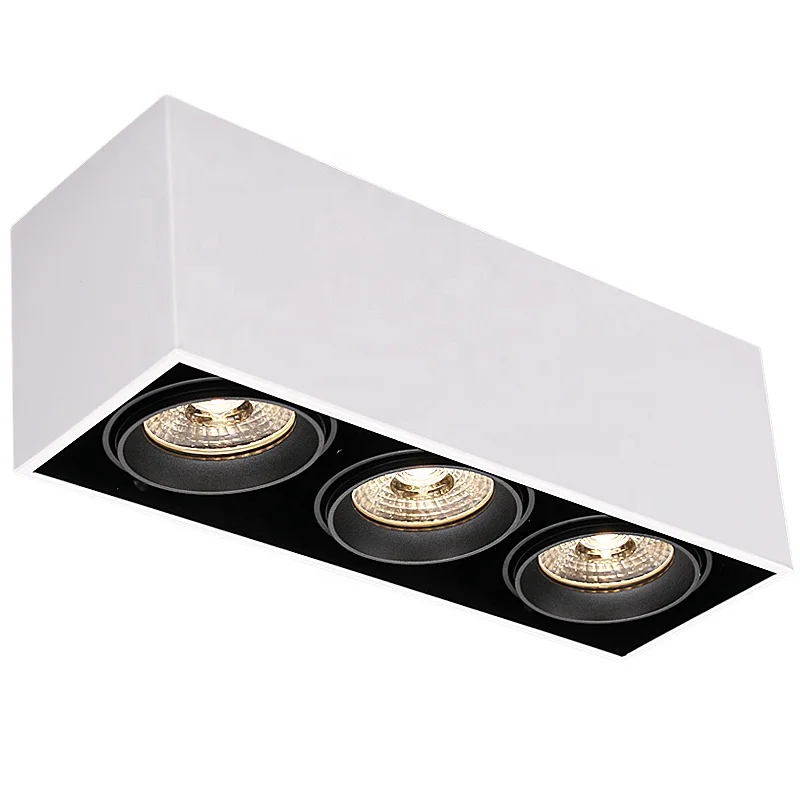 
Puluoti Three Heads Adjustable Angle Clothing Store Ceiling Lamp Surface Spotlight 