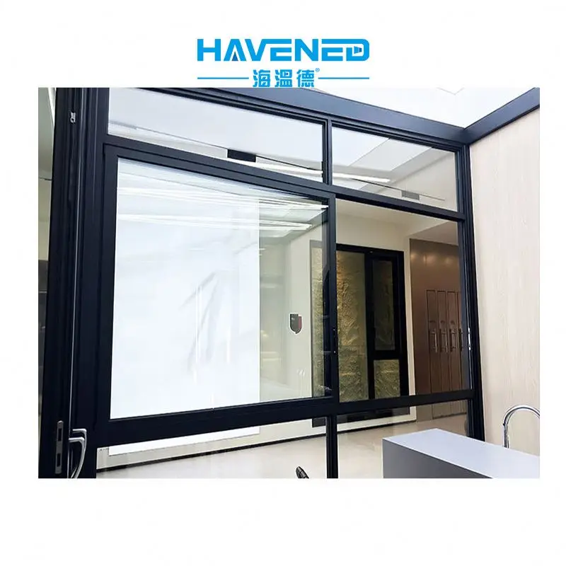 Insulated Aluminum Windows Double Glazed French Windows Triple Glazed Casement Windows hand operated window