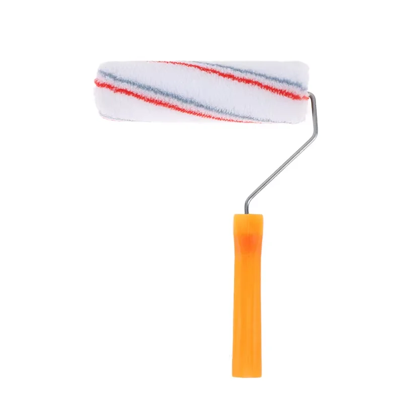 Industrial Clean Direct Sales 9 Inch Roller Brush Combo Set Red and Grey Stripe With Decorative Pattern