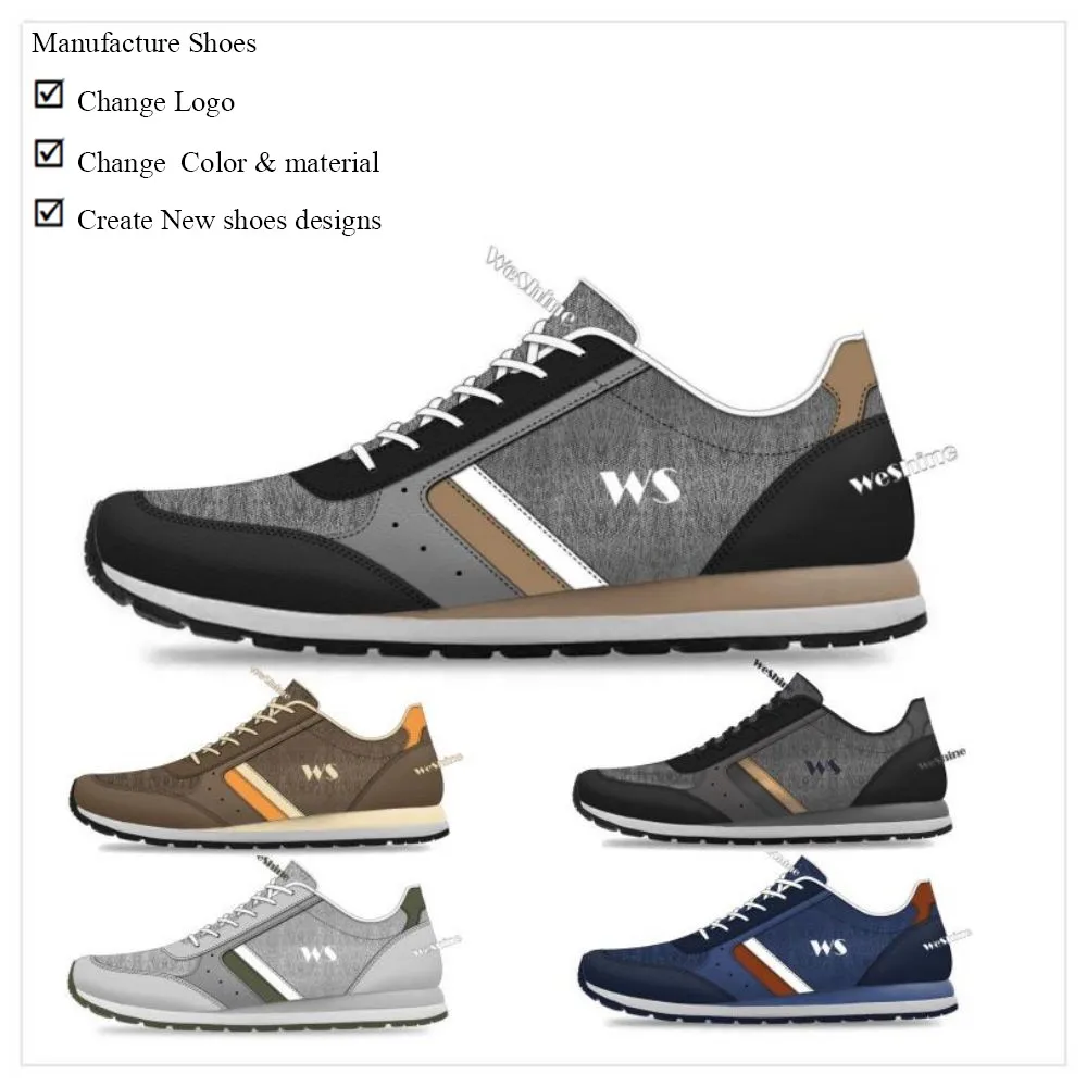 Custom wholesale light breathable casual sneakers shoes air cushion sole mesh instep design running sports shoe for men 2024