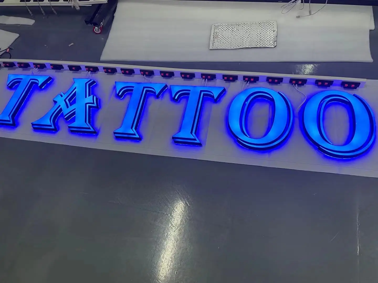 3d lighting acrylic mini led channel letter sign Acrylic face Lighting Letters