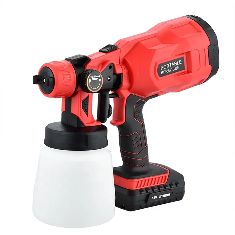 High Quality Portable Handheld Electric Cordless Spray Paint Gun Airless Sprayer for