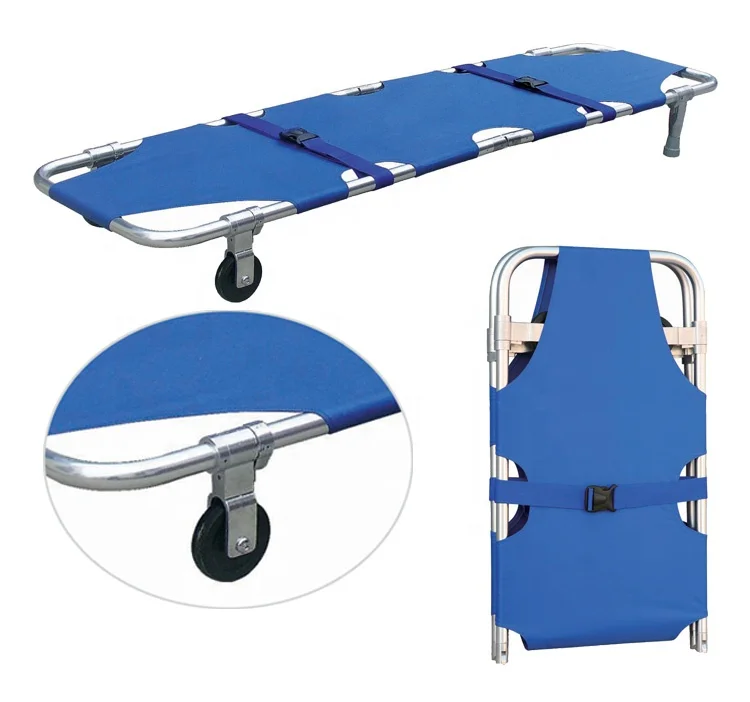 portable thickened hospital ambulance household fire emergency aluminum folding stretcher adult stair stretcher