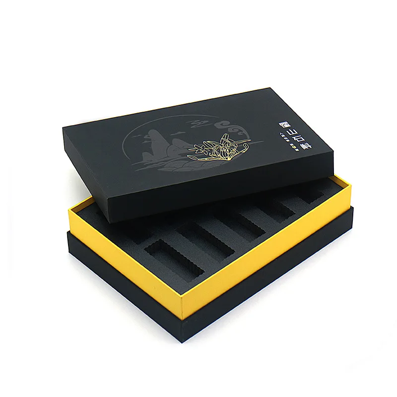 Tan Luxury Satin Lined Ribbon Insert Packaging Gift Color Boxes Hair Boxes For Wigs Hair Packaging Wholesale Custom