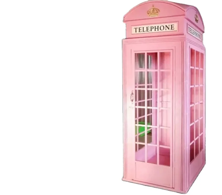 Customized London Public Outdoor Decoration Telephone Booth