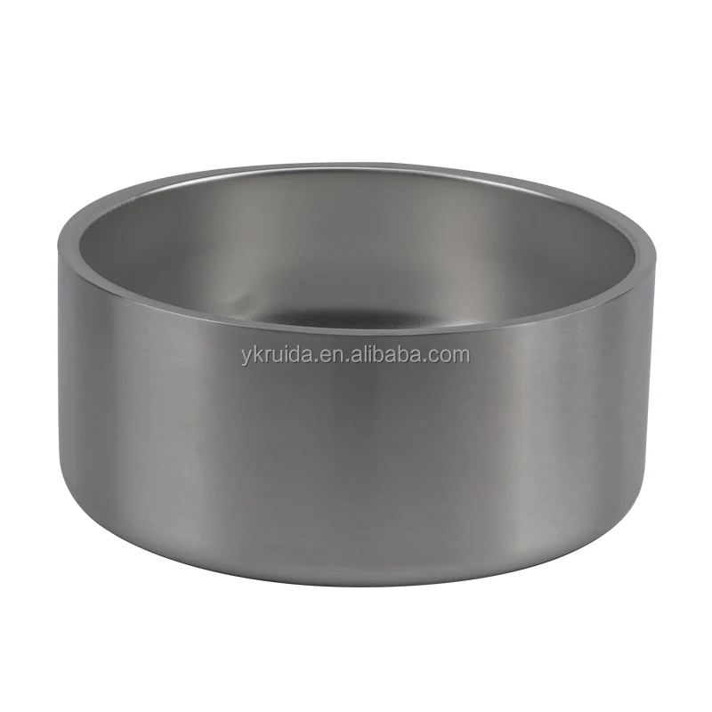 
Customizable Non slip 42oz 64oz stainless steel vacuum pet bowl Pet Supplies pet food feeder bowl for dog and cat 