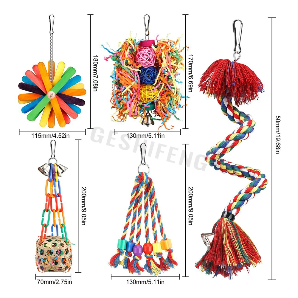 Bird Accessories Parrot Toy Bird Toys Hanging Chew Toy Parrot Nest Suitable for Medium and Small Parrots and Birds