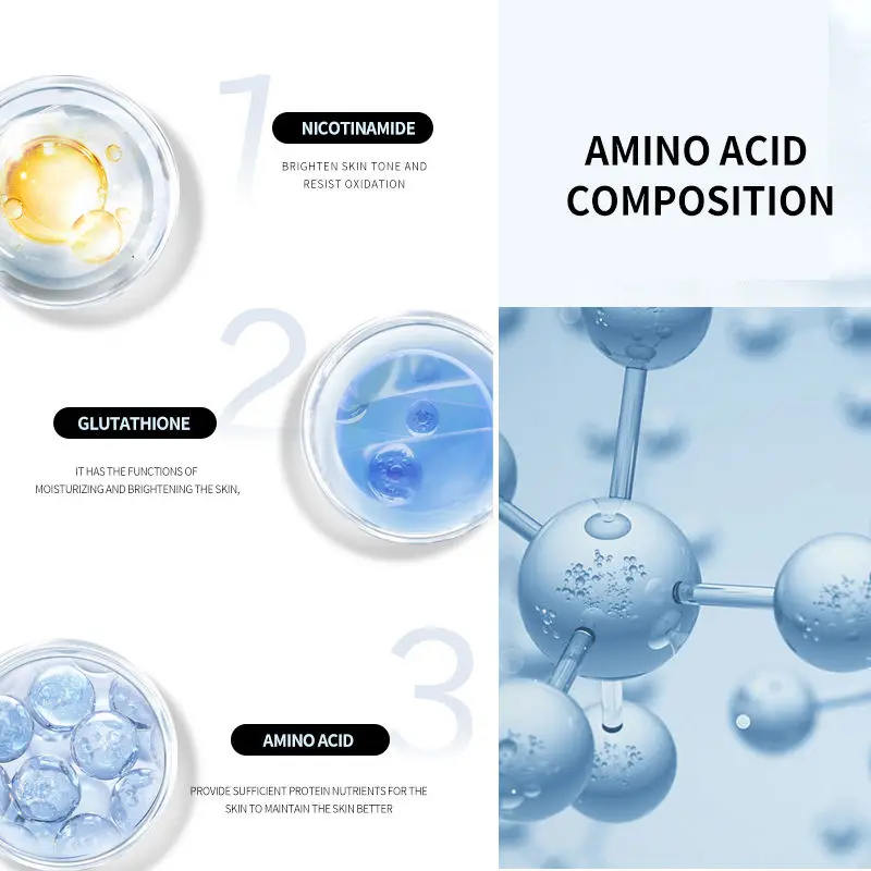 Частной марки Oem безмасляный Отбеливающее увлажняющее очищающее средство для лица против акне органические аминокислоты умывания всех типов