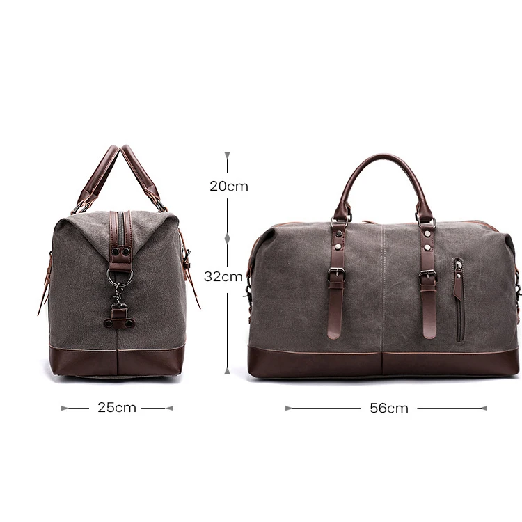 Big Capacity travel canvas duffle spend the night bags luggage travel canvas duffle suitcase