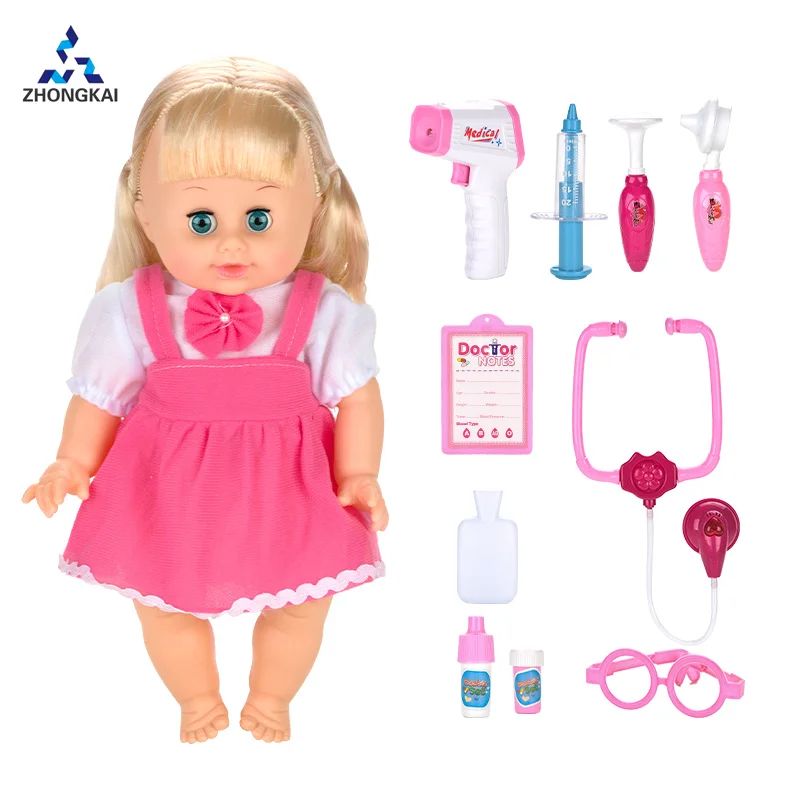 Hot Selling Suitcase Toy Doctor Set Simulation Baby Doll Pretend Play