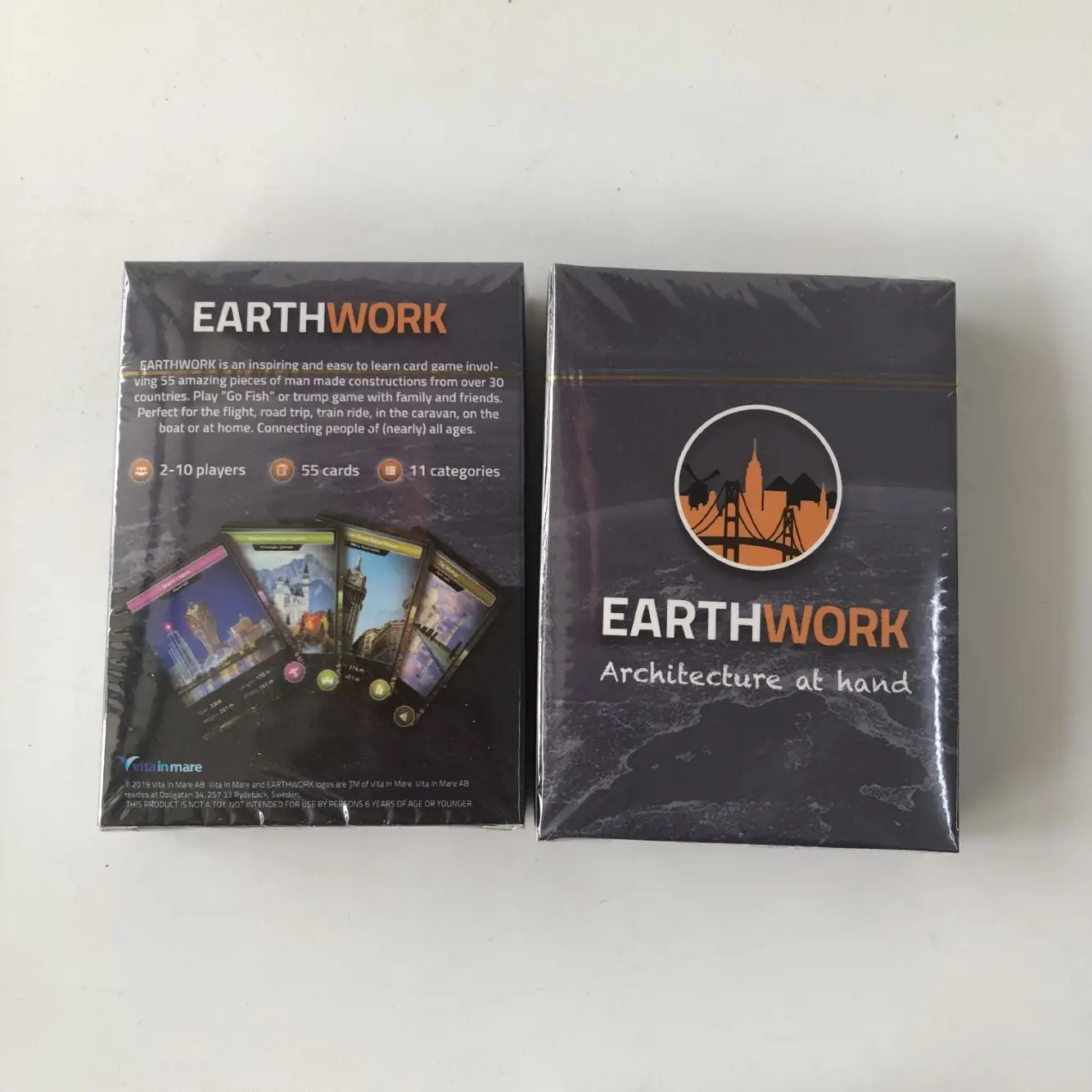 Manufacture Customized Logo Printing Reusable Playing Game Cards With Box Front And Back Printing Logo