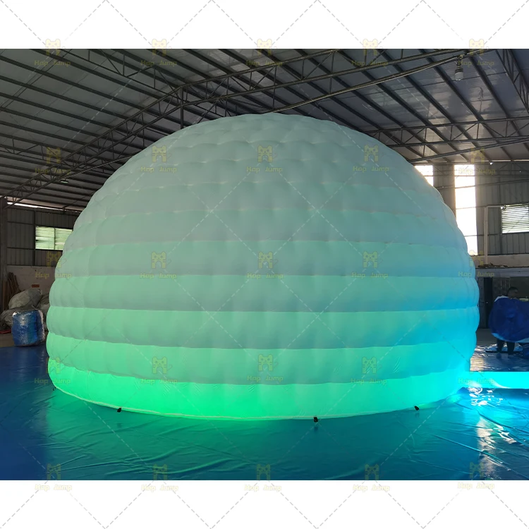 Party white Inflatable Dome Tent Giant Inflatable Party Tent Rental Inflatable Dome house LED lights free custom