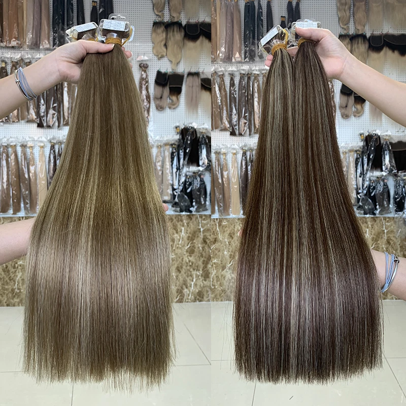 Luxury Russian Double Drawn Tape Hair Extensions 2 mm Tape Cuticle Aligned Hair Extensions Tape In Extension