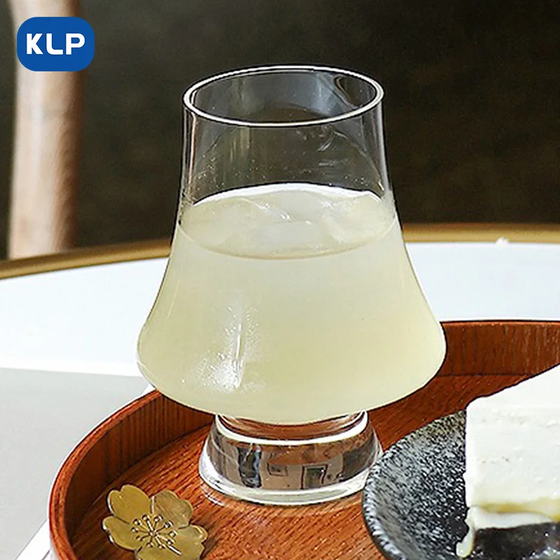 Vintage Short Stem Champagne Flutes Crystal Glassware Big Belly Cup Tulip Glass