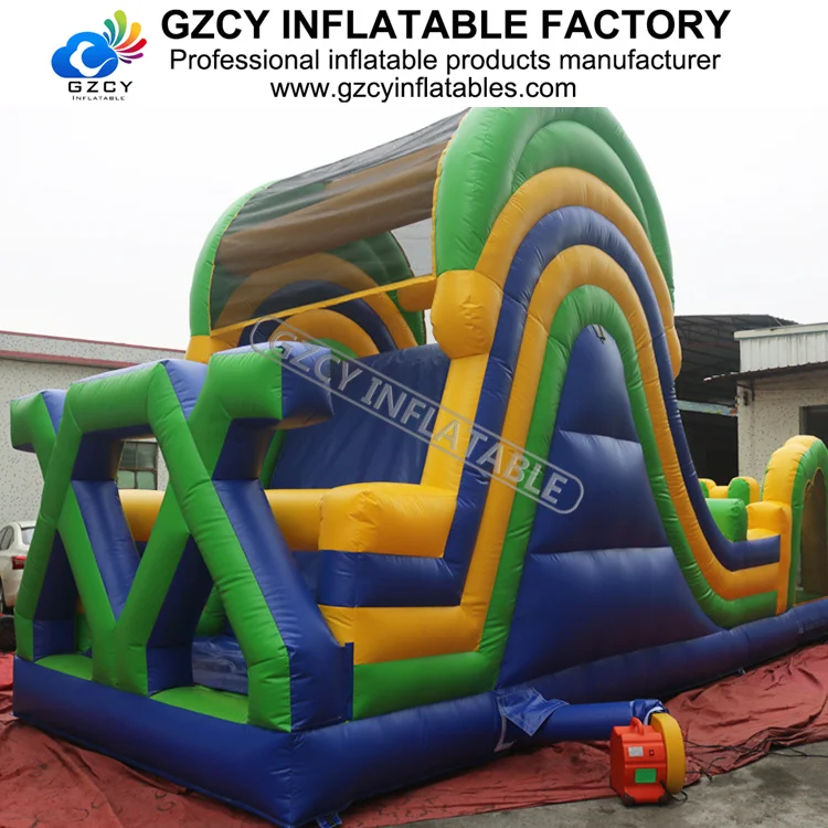 Hot sell Inflatable sport game outside obstacle courses Climbing and sliding adult inflatable obstacle course, used for outdoor