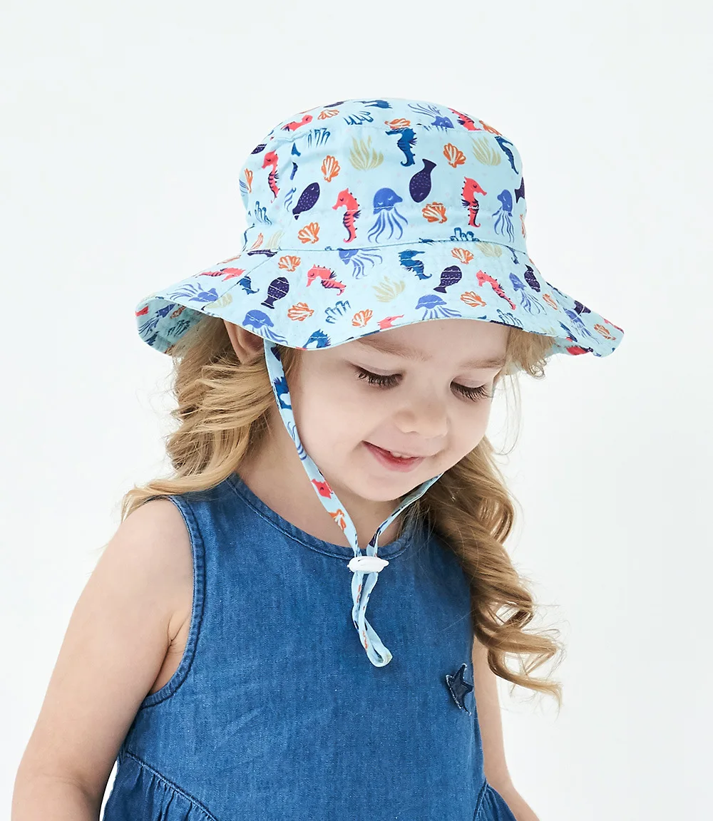 Summer Baby Sun Hat Breathable Mesh Boys Girls Bucket Hats Outdoor Solid Color Kids Panama Children Beach Fisherman Hat