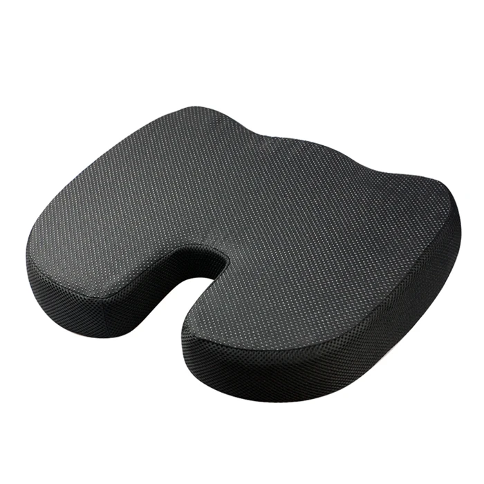 Hot Sale Mesh Cover Anti Slip Bottom car Office chair coccyx pain relief memory foam seat cushion
